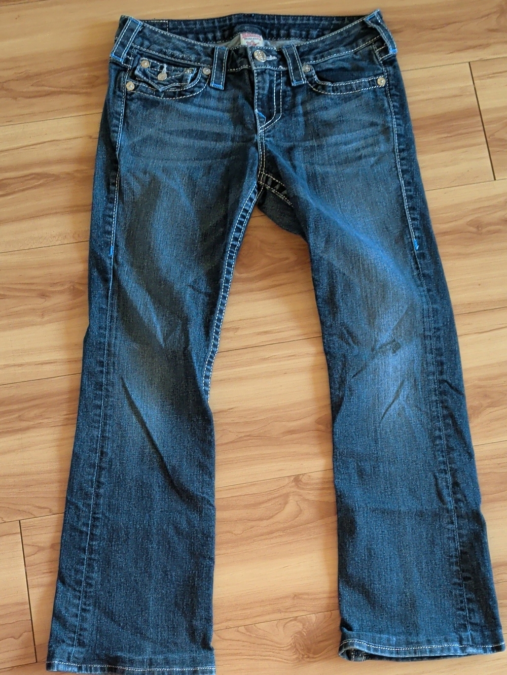Classic Women's True Religion Dark Blue Bootcut Jeans Rare